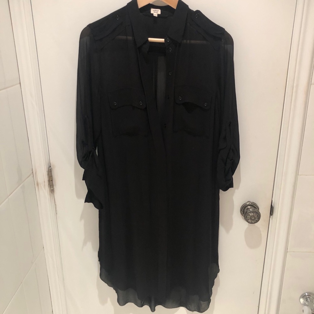 WILFRED 100% silk chiffon tunic size M
